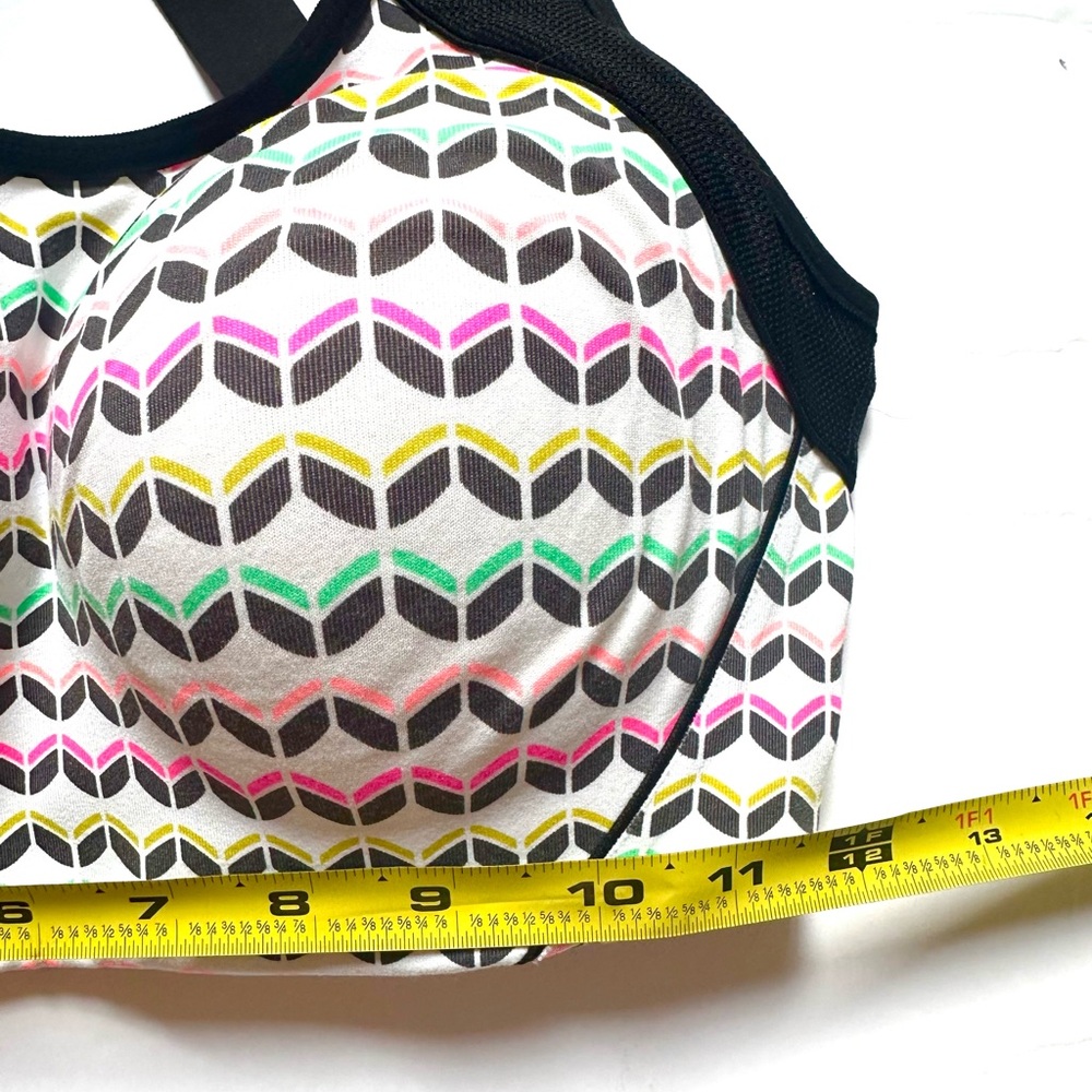 Victoria Secret VSX The Standout Geometric Pattern Sports Bra Multicolor Sz 32DD - Picture 5 of 6